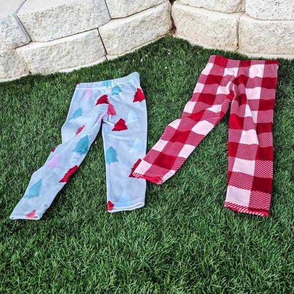 Garanimals little girls Christmas pattern pants - Picture 2 of 14